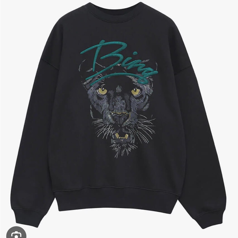 Anine Bing Kenny Panther Sweatshirt